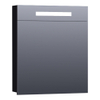 BRAUER Promise armoire de toilette – 59 x 70 x 15 cm – LED directe – ouverture à droite – Noir mat SW371634