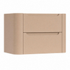 H&R Badmeubelen Juice Meuble sous lavabo - 80x45x50cm - coins arrondis - 2 tiroirs - poignée intégrée - Peach SW1488577