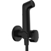 Hansgrohe douchette hygiénique 1jet EcoSmart pour eau chaude avec support de douche et flexible de douche 125 cm noir mat SW1172921