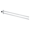 GROHE Essentials Cube Porte-serviettes - 43,9cm - double - pivotant - chromé 0438173