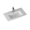 Sanicare Q3 wastafel 81x46.5cm 1 kraangat met overloop rechthoek keramiek wit SW536835 Sanicare Q3 wastafel 81x46.5cm 1 kraangat met overloop rechthoek keramiek wit SW536835