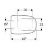 Geberit Citterio closetzitting softclosing scharnier wit SW297128