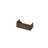 INK Wastafelonderkast - 100x45x37.6cm - 1 lade - push to open - verticaal gefreesd Eiken - Chocolate SW693394