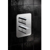 Crosswater Atoll Crossbox afbouwdeel - 2500 - met 3 functies - zonder inbouwdeel - thermostatisch - hoogglans chroom SW451339