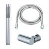FugaFlow Eccelente Sobrado ensemble de douche à main avec support de douche à main et tuyau anti-torsion chromé SW1124036