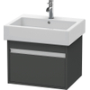 Duravit Ketho Meuble sous-lavabo avec 1 tiroir 55x44x41cm pour Vero 045460 graphite 0280162