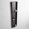 Mondiaz Easy nis 29.5x149.5x8cm - inbouw/opbouw - 3 open vakken - Solid surface - DarkGrey SW643884
