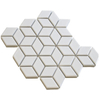 La Mosaic Factory Paris carreau de mosaïque - 26,6x30,5cm - carrelage mural - Porcelaine Blanc Brillant SW75886
