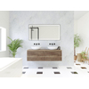 HR Matrix ensemble de meubles de salle de bain 3d 140cm 2 tiroirs sans poignée avec bandeau de poignée en couleur charleston avec dessus charleston SW857144