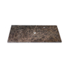 Saniclass Noche Plan vasque - 100x46cm - 1 trou de robinet - 1 découpe pour siphon - pierre naturelle marbrée - Dark Emperador SW1242390