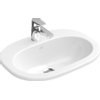 Villeroy en Boch O.novo inbouwwastafel 56x17,5cm met overloop 1 kraangat wit 0124152 Villeroy en Boch O.novo inbouwwastafel 56x17,5cm met overloop 1 kraangat wit 0124152