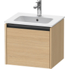 Duravit Ketho.2 Wastafelonderkast - 51x42x44cm geschikt - voor 1 waskom - spaanplaat - natuur eiken mat SW772773