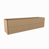 Mondiaz TENCE Meuble sous vasque - 190x45x50cm - 4 tiroirs - push to open - softclose - 1 découpe droite - Oro SW1016486