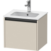 Duravit Ketho.2 Meuble sous-lavabo 51x42x44cm adapté pour 1 lavabo Panneau de particules Taupe Mat SW773160