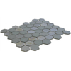 The Mosaic Factory Valencia mozaïektegel - 28x33cm - 5mm - hexagon - mat en glans khaki (groen) SW374591