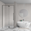 Aqua Vista Oria Linea nisdeur - 130x200cm - incl. montageset - Mat zwart SW1244189
