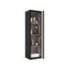 FugaFlow Eccelente Arredo Armoire colonne - 120x34.5x34.5cm - 1 porte - MDF - Noir mat SW1123264