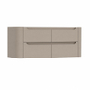 H&R Badmeubelen Juice Wastafelonderkast - 120x45x50cm - afgeronde hoeken - 4 lades - geïntegreerde greep - Olive SW1489989