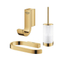 Grohe Selection Toiletaccessoires - closethouder - zonder klep - closetborstelset - handdoekhaak - cool sunrise glans (goud) SW1210916