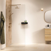 Sealskin Pure Paroi de douche à l'italienne - 90x200cm - verre transparent - 8mm - traitement anticalcaire - or brossé SW1079885