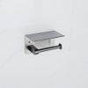 Fortifura Calvi toiletrolhouder - met plateau - PVD - geborsteld gunmetal (antraciet) SW1183052
