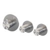 BRAUER Stripe Inbouwthermostaat - 2 stopkranen - inclusief inbouwdeel - RVS-kleurig geborsteld PVD SW1435055