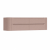 H&R Badmeubelen Juice Wastafelonderkast - 160x45x50cm - afgeronde hoeken - 4 lades - geïntegreerde greep - strawberry SW1490634