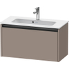 Duravit Ketho.2 Wastafelonderbouwkast - met 1 lade - 68x39x44cm - met greep antraciet - basalt mat SW771980