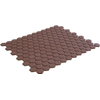 The Mosaic Factory Hexagon mozaïektegel - 26x30cm - 5mm - hexagon - R11 - mat terra cotta (rood) SW1015065