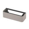 INK Concept R Meuble sous-lavabo - 120x45x35cm - 1 tiroir - poignées en saillie - coins arrondis - MDF laqué - gris cachemire mat SW1405733