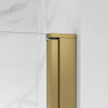 FugaFlow Eccelente Vetro Douchecabine - 70x160x200 - Profiel veiligheidsglas - anti kalk - Geborsteld Messing PVD (Goud) SW1451507