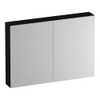 BRAUER Impress spiegelkast - 100x70x15cm - zonder verlichting - 2 dubbelzijdige spiegeldeuren - Timber Black SW1198993
