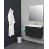 Adema Bella badmeubel met acryl wastafel 1 kraangat met spiegel 80x55x46cm Antraciet mat SW398100 Adema Bella badmeubel met acryl wastafel 1 kraangat met spiegel 80x55x46cm Antraciet mat SW398100