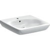 Geberit 300 Comfort Lavabo ergonomique 55x55cm avec trou de robinet et trop-plein Blanc SW417744