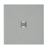 Zeza Grade Douchebak - 100x100cm - antislip - antibacterieel - mineraalmarmer - vierkant - mat perla (lichtgrijs) SW1152890