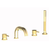 Plieger Roma afbouwdeel v. 4-gats badrandkraan met uitloop en handdouche geborsteld goud SW444449 Plieger Roma afbouwdeel v. 4-gats badrandkraan met uitloop en handdouche geborsteld goud SW444449