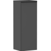 Hansgrohe Xelu Q Armoire mi-haute - 106.5x40x35cm - 1 porte - poignée noir mat - fermeture douce - charnière à droite - diamond matt grey SW995268