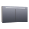 Saniclass 2.0 spiegelkast 120x70x15cm verlichting geintegreerd rechthoek 2 draaideuren Hoogglans Taupe MDF SW371654 Saniclass 2.0 spiegelkast 120x70x15cm verlichting geintegreerd rechthoek 2 draaideuren Hoogglans Taupe MDF SW371654
