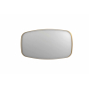 INK SP29 spiegel - 160x4x80cm contour in stalen kader - geborsteld mat goud SW955975
