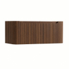 H&R Badmeubelen Juice Wastafelonderkast - 100x45x40cm - afgeronde hoeken - 3D-front - 1 lade - geïntegreerde greep - dark oak SW1259191