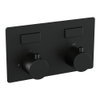 BRAUER Black Edition - 2 fonctions - mitigeur thermostatique encastré - avec corps encastré - boutons-poussoirs - parties encastrées/apparentes - noir mat SW925409