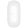 Villeroy & Boch Antheus kunststof bad quaryl ovaal 155x75x48cm m. RVS onderstel mat wit SW454170 Villeroy & Boch Antheus kunststof bad quaryl ovaal 155x75x48cm m. RVS onderstel mat wit SW454170