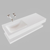 MONDIAZ ALAN 120cm badmeubel solid surface planchet talc Vrijhangende wastafel cloud links zonder kraangat kleur talc SW408731 MONDIAZ ALAN 120cm badmeubel solid surface planchet talc Vrijhangende wastafel cloud links zonder kraangat kleur talc SW408731