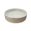 Ideavit Terrazzo waskom - 42.5x42.5x10cm - rond - met klikwaste - terrazzo - multi beige SW1080006