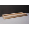 Forzalaqua Palermo lavabo - 120.5x51.5x9cm - sans trou de robinet - travertin adouci (beige) SW67817