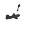 Grohe Grohtherm 1000 Badkraanset - 2 gats - thermostatisch - handdoucheset - matte black (mat zwart) SW1204267