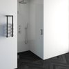 Saniclass Create douchedeur 100x200cm profielloos met antikalk en 8mm veiligheidsglas geborsteld RVS SW223720 Saniclass Create douchedeur 100x200cm profielloos met antikalk en 8mm veiligheidsglas geborsteld RVS SW223720