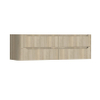 H&R Badmeubelen Juice Wastafelonderkast - 160x45x50cm - linkerhoek afgerond - 4 lades - geïntegreerde greep - French oak SW1490814