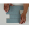 SAMPLE Terravito Nocino wandtegel - 6x18.6cm - Powder Blue glans (blauw) SW1221365