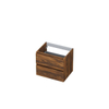 Ink meuble sous-vasque 60x52x45cm 2 tiroirs cadre tournant en bois sans poignée SW207396